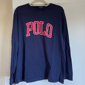 Polo Ralph Lauren Blue Long Sleeve Shirt (L)